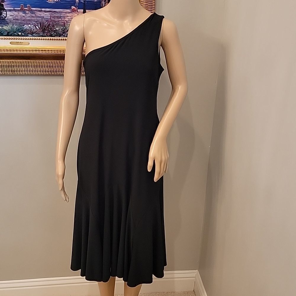 Black one shoulder dress size 8 American Living 🖤